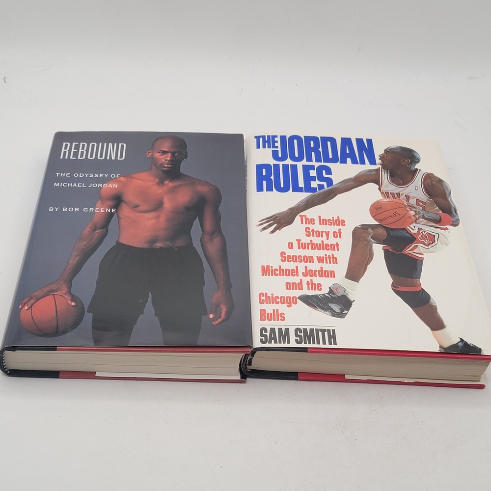 Bob Greene Sam Smith Rebound & The Jordan Rules Hardcover 1st Edition Good